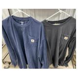2 Carhartt long sleeve shirts 2XL - need a wash