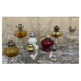 8 oil lamp bases - no shipping