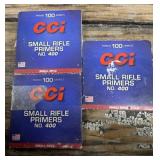 Three boxes, small rifle  primers no shipping