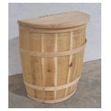 Maine bucket co half barrel bin 23"h