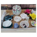 Box misc china - Italy, Royal Doulton, etc...