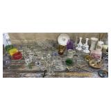 Household - glassware, vases, candleholders