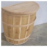Maine bucket co half barrel bin 23"h
