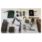 Knives, lenses, lighter etc