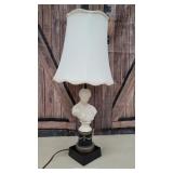 Figural bust lamp