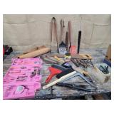 Tool kit, grill tools, insulator pegs, etc