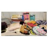 Misc.lot a towels, hand towels, tablecloths, 2pc.