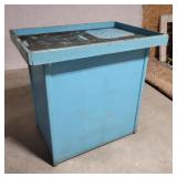 blue potting shed table 38"25"36"