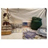 New curtains panels, earning board cover chair