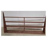 Hanging display shelf. 96in