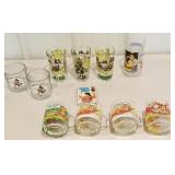 Daniel Boone glasses, card game, McDonald