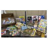 Big box of baseball/hockey cards, card storage,