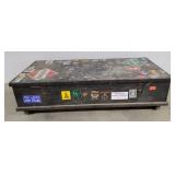 Wood Storage box with contents  68x32x18