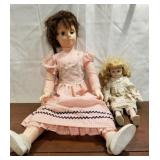 2 vintage dolls, one talks