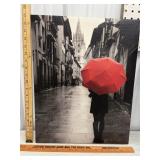 Pretty canvas print. Approximately 15 x 19.