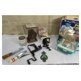 Vintage kitchen - Popcorn maker, scales, apple