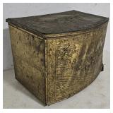 Brass over wood fire box 20"14"15"