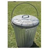 galvanized trash can 18"