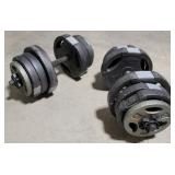 Set of dumbbells