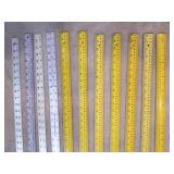 Metal and heavy composite yardsticks