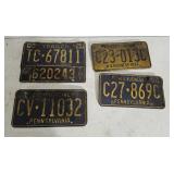 4 license plates