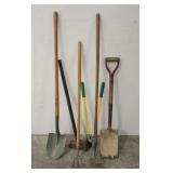 Yard tools - shovels, sledge hammer, etc