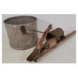 Corn planter and galvanized strainer