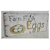 Farm fresh eggs sign 40"18"