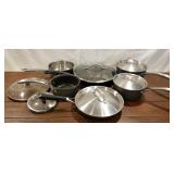 Mixed cooking pants with lids, member