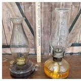2 oil lamps, needs cleaning