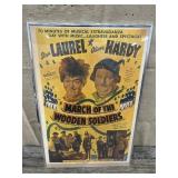 Laurel & Hardy 1934 movie poster approx 30"x20"