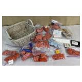 Basket full of rubber stamps