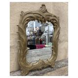 HEAVY decorative edge mirror approx 21"x14"