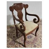 Cherry Upholstered arm chair