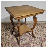 Oak parlor stand 24"24"30"
