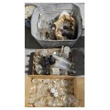 Mostly bottles tub has hole in the bottom