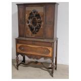 Walnut china cabinet 40x18x67