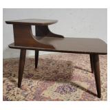 Mid-century stepdown end table
