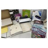 Pen and gear laminator, sheets, paper, notebooks,