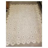 Crochet?, tatting,? tablecloth, 62x73  beautiful