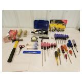 2 sets of Husky screwdrivers , Stanley powerlock