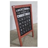 Countdown until Christmas sign 16"28"