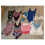 Vintage swimwear , sizes sm. Med, 14, tops, etc