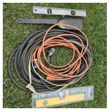 Levels, extension cords