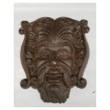 Cast iron gothic lion face