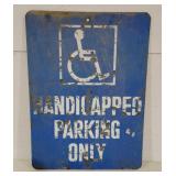 Handicap parking sign 18x24