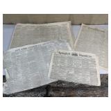 Civil War era newspapers