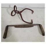 Ice tongs, draw shave