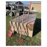 Rock rake, shovel, est