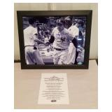 Yogi Berra signed 8x10 framed photo with